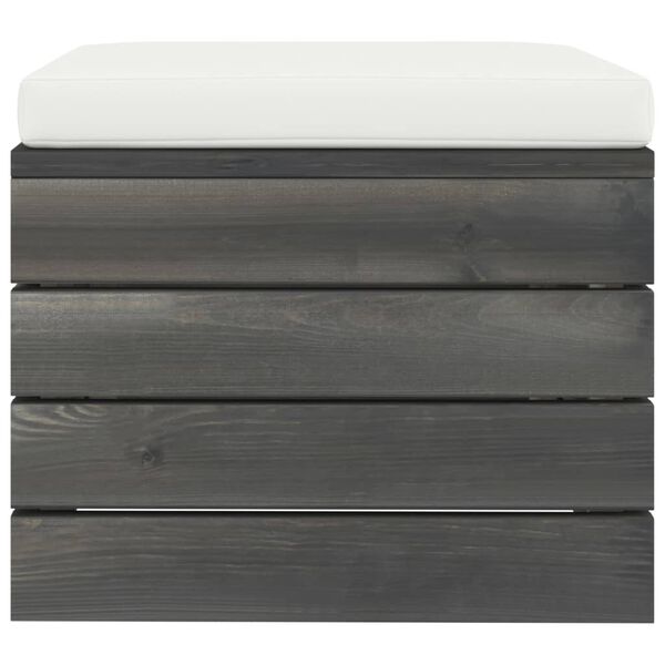 vidaXL 10-delige Loungeset met kussens pallet massief grenenhout