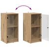 vidaXL Dressoir artisanaal eikenkleurig 35 x 37 x 76 cm Bewerkt hout