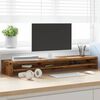 vidaXL Monitorstandaard 100x24x13 cm bewerkt hout oud houtkleurig