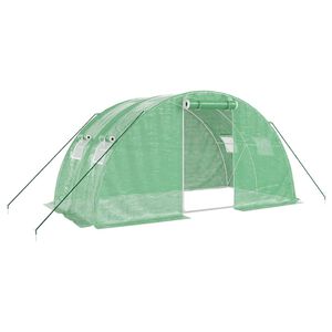 vidaXL Tuinkas met stalen frame 8 m&sup2; 4x2x2 m
