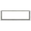 vidaXL Wandschappen kubus 2 st 80x15x26,5 cm bewerkt hout betongrijs