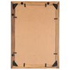vidaXL Fotolijsten 2 st 50x70 cm massief gerecycled hout en glas