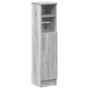 vidaXL Badkamerkast met rolhouder 20,5x22x90 cm grijs sonoma eiken
