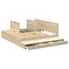 vidaXL Opbergbedframe met lade Sonoma Eiken 200 cm Bewerkt hout