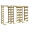 vidaXL Pergola's met dak 3 st 100x90x200 cm ge&iuml;mpregneerd grenenhout