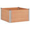 vidaXL Verhoogde plantenbak Bruin 100 x 100 x 54 cm WPC en Aluminium