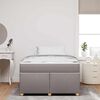 vidaXL Bedframe met matras Taupe 120 x 200 cm Stof