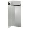 vidaXL Slakkenhekje 10 x 10 x 25 cm Gegalvaniseerd staal zilver