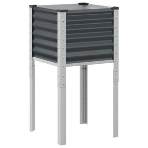 vidaXL Plantenbak Antraciet 45x45x88 cm Staal