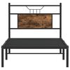 vidaXL Bedframe zonder matras hout gerookt eikenkleurig 75x190 cm
