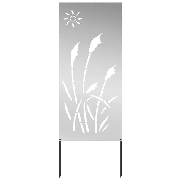 vidaXL Tuin Privacy Screen Zilver 50 x 140 cm Gegalvaniseerd staal