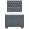 vidaXL Boxspring met matras fluweel donkergrijs 100x200 cm