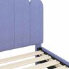 vidaXL Bedframe voor kinderen met hoofdbord Jeans Blauw 90 x 190 cm