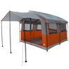 vidaXL Familietent voor 4 Personen Grijs en Oranje 324 x 255 x 230 cm