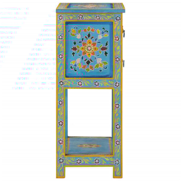 vidaXL Dressoir 55x30x76 cm massief mangohout turquoise