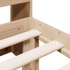 vidaXL Bed met boekenkast zonder matras massief grenenhout 90x200 cm