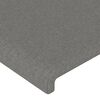 vidaXL Boxspring met matras stof donkergrijs 100x200 cm