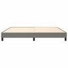 vidaXL Boxspring bed stof donkergrijs 200x200 cm