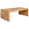vidaXL Salontafel Erosion 110x35x38 cm massief teakhout
