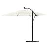 vidaXL Parasol met stalen paal 269x269x235 cm wit