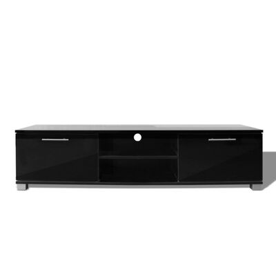 vidaXL Tv-meubel 120x40,5x35 cm hoogglans zwart