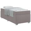 vidaXL Bedframe met matras Taupe 90 x 200 cm Stof