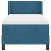 vidaXL Boxspringbed met matras Donkerblauw 200 x 80 cm Polyester