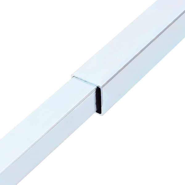 vidaXL Verstelbare raamveiligheidsbalk 6 pcs Zilver Staal