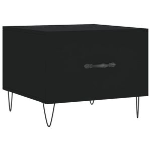 vidaXL Salontafel 50x50x40 cm bewerkt hout zwart