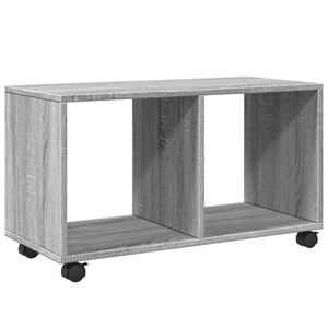 vidaXL Rolkast 72x33x42,5 cm bewerkt hout grijs sonoma eikenkleurig
