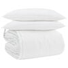 vidaXL Dekbed Set met kussen 3 st Wit Donsveertjes