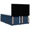 vidaXL Boxspring met matras stof blauw 140x190 cm
