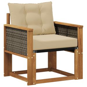 vidaXL Buiten Midden Sofa Massief Acaciahout Naturel