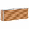 vidaXL Verhoogde plantenbak 195 x 50 x 68 cm Gegalvaniseerd staal