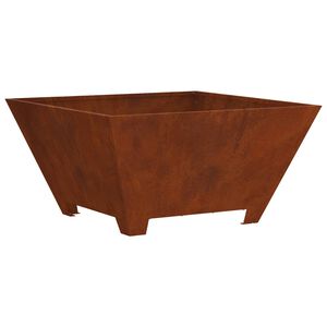 vidaXL Vuurkom Roestkleurig 80 x 80 x 40 cm