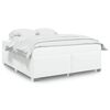 vidaXL Bedframe kunstleer wit 180x200 cm