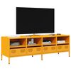 vidaXL Tv-meubel 135x39x43,5 cm koudgewalst staal mosterdgeel