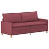 vidaXL Bank Wijnrood 196 x 81 x 87,5 cm Stof