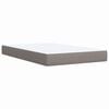 vidaXL Boxspring met matras stof taupe 120x190 cm