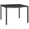 vidaXL Tuintafel 100x100x72 cm staal antracietkleurig