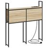 vidaXL Opberghoofdbord met Oplaadstation Sonoma eiken Bewerkt hout