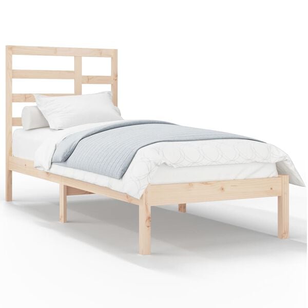 vidaXL Bedframe massief hout 100x200 cm