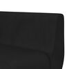 vidaXL Slaapbank L-vormig 275x140x70 cm fluweel zwart