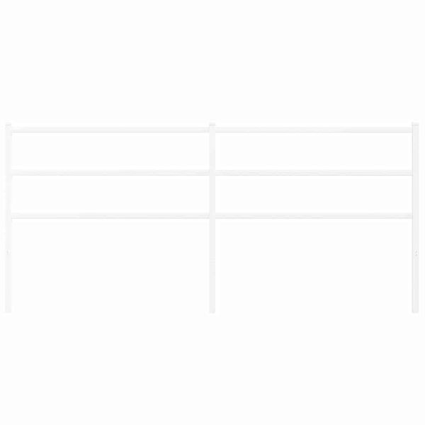 vidaXL Vervangend hoofdbord 193 cm metaal wit