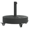 vidaXL Parasolvoet met wielen voor stok van &Oslash;38 / 48 mm 27 kg rond