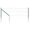 vidaXL Hecke met palen Groen 0.6 x 100 m PVC-gecoat staal