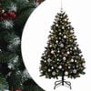 vidaXL Kunstkerstboom groen met kerstballen 150 cm 150 LED's Warmwit