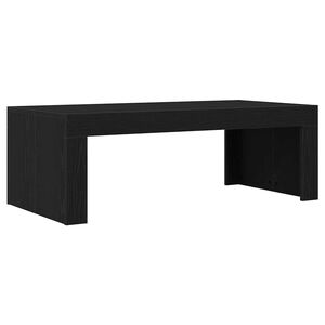 vidaXL Salontafel Zwart Eiken 102 x 50 x 35 cm Bewerkt hout