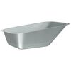 vidaXL Vervanging voor kruiwagenlade zilver 88 x 60 x 32 cm Staal