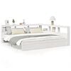 vidaXL Bed met boekenkast zonder matras grenenhout wit 200x200 cm